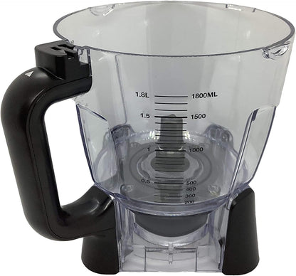 Ninja 64oz Food Processor Bowl Kit - Locking Lid & Blade for BL640, BL641, BL642, BN750, BN751, BN800, BN801, BN805A, BL910