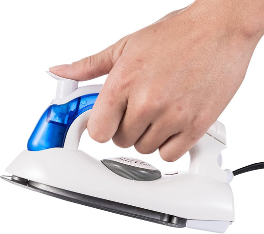 Skiennix Portable Travel Iron - Handheld Mini Steamer with Non-Stick Sole Plate & Detachable Water Tank
