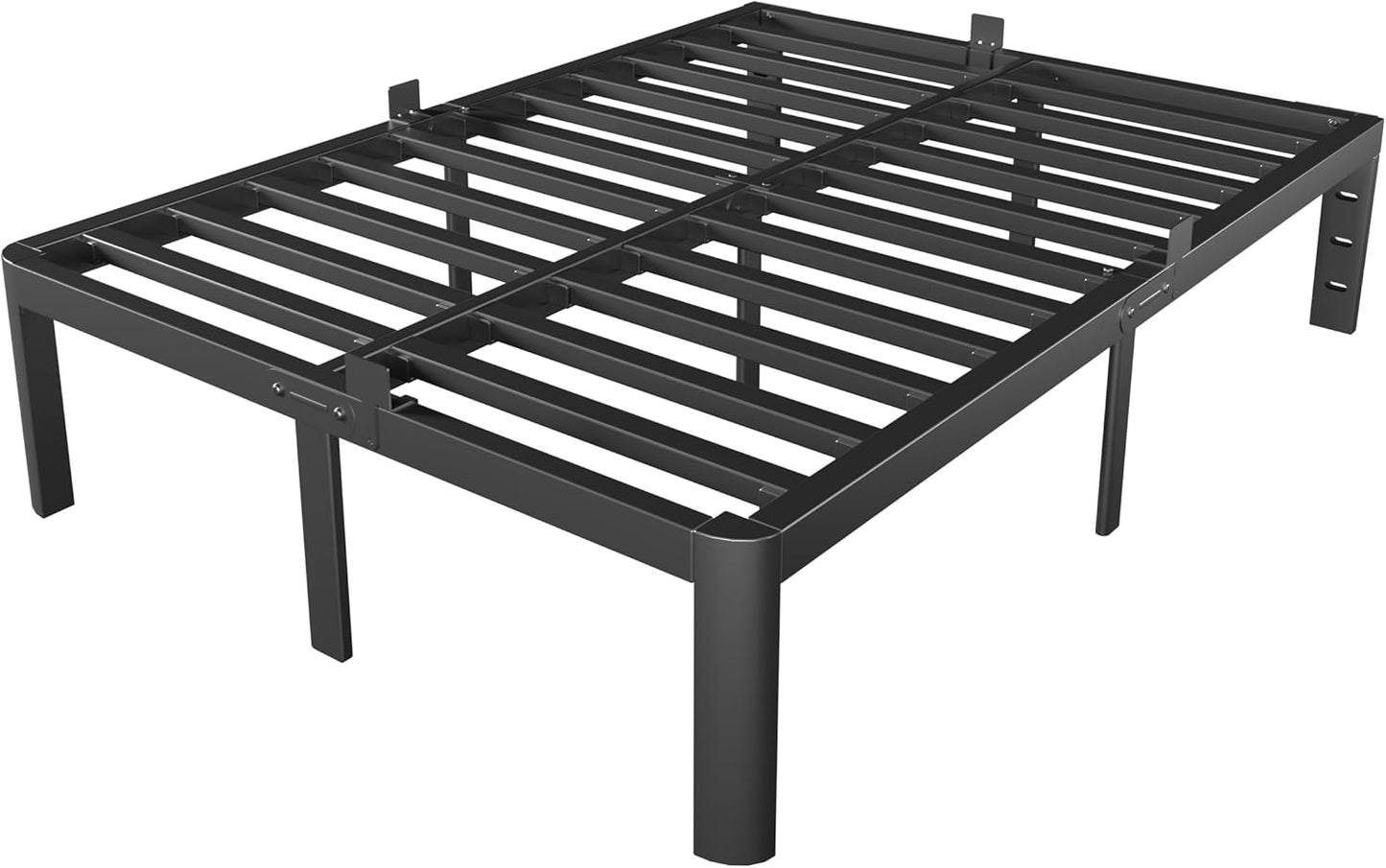 Skiennix Full Size Bed Frame - Heavy Duty 14-Inch Metal Design with No Box Spring Needed | Easy Assembly, Black