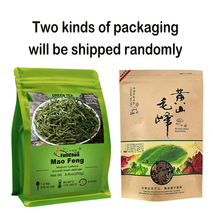 FullChea - Mao Feng - Chinese Green Tea Loose Leaf Tea - Maofeng Bulk Green Tea - Fresh Floral Flavor - Help To Digest (8.8oz / 250g)