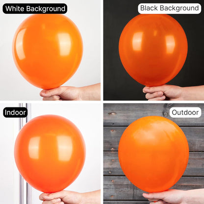 PartyWoo Orange Balloons - 50pcs 12 Inch Fall Latex Helium Balloons for Birthday & Baby Shower Decor