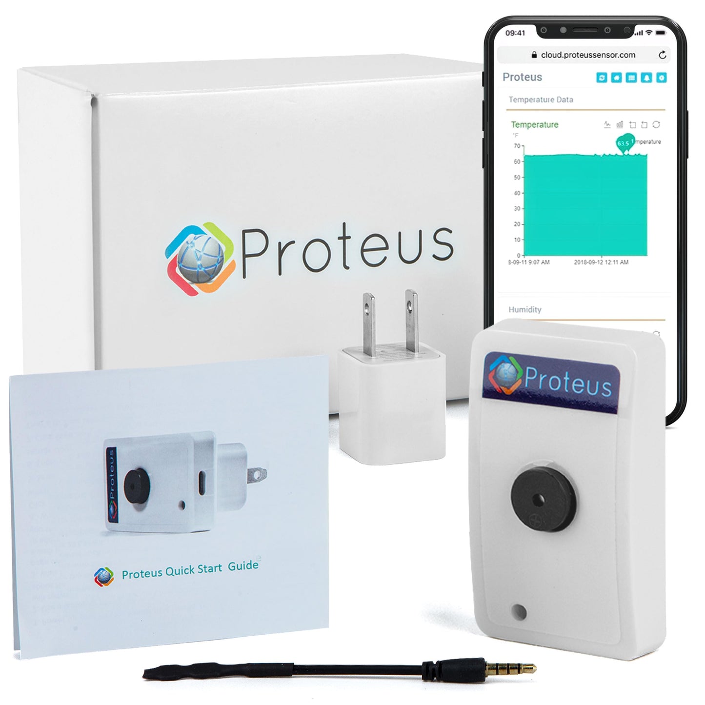 Proteus AMBIO - Wifi Temperature Humidity sensor with Buzzer and Email/Text Alerts