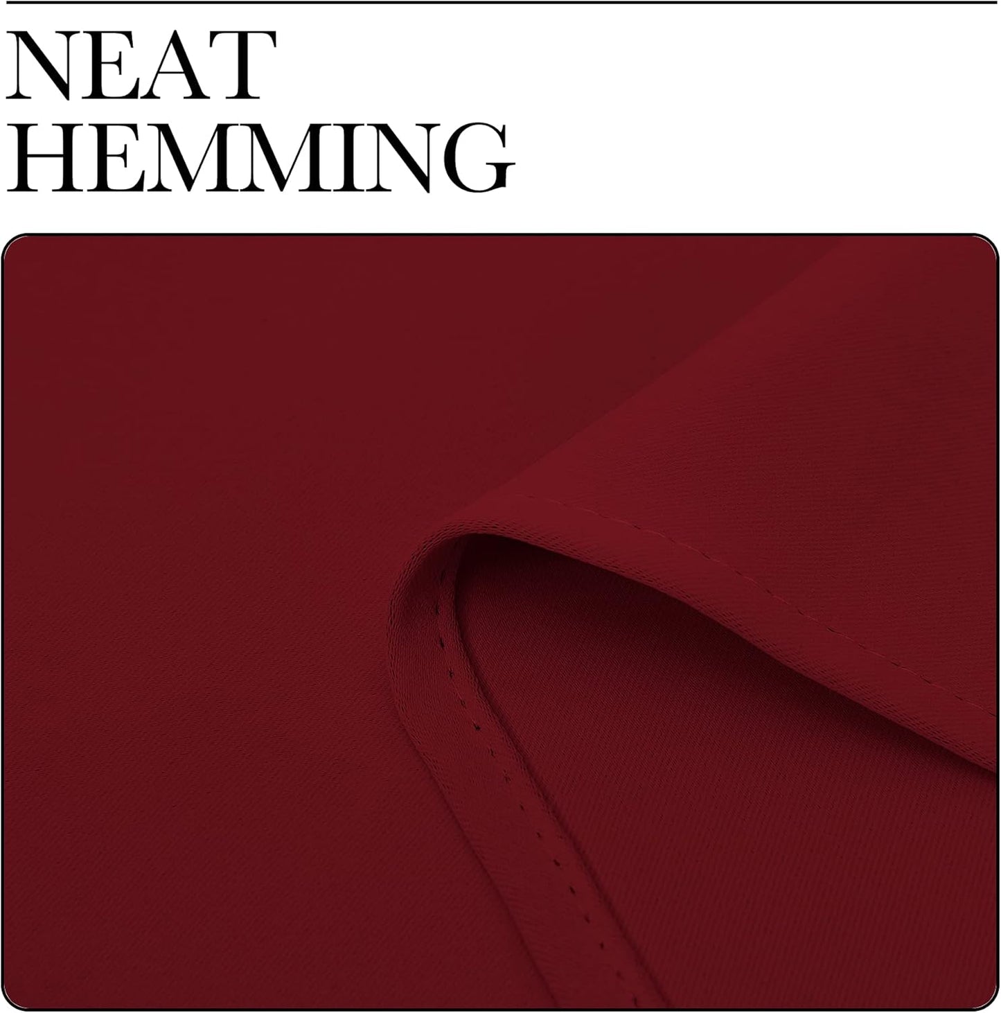 NICETOWN Blackout Curtains - Thermal Insulated Burgundy Drapes for Laundry Room | 55x68 Inch Pair