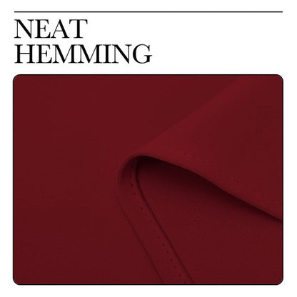 NICETOWN Burgundy Red Blackout Curtains 48 inches Length for Laundry Room, 2 Panels, 42" Wide, Thermal Insulated Decoration Drapes for Short Window