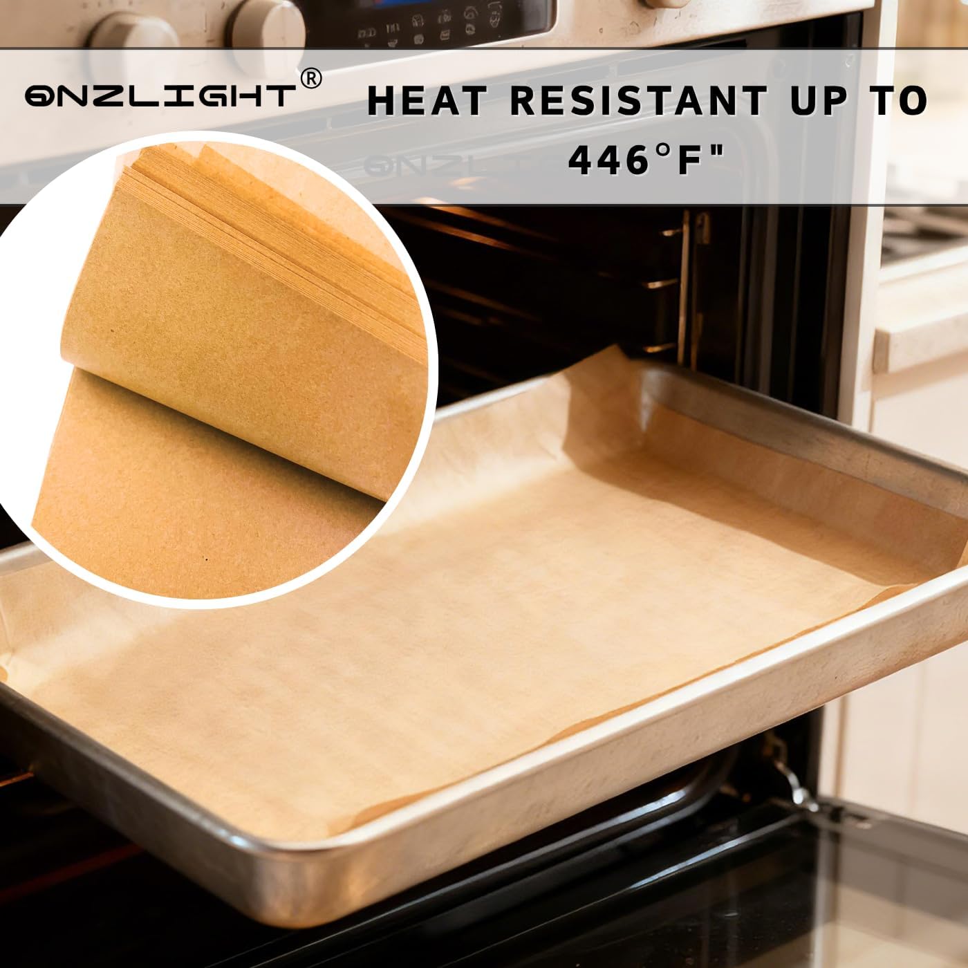 Pre-Cut Parchment Paper by [Brand Name] - Non-Stick Baking Sheets for Cookies & Roasting | 200 Sheets, 8x12 Inch, Heat Resistant Up to 446°F