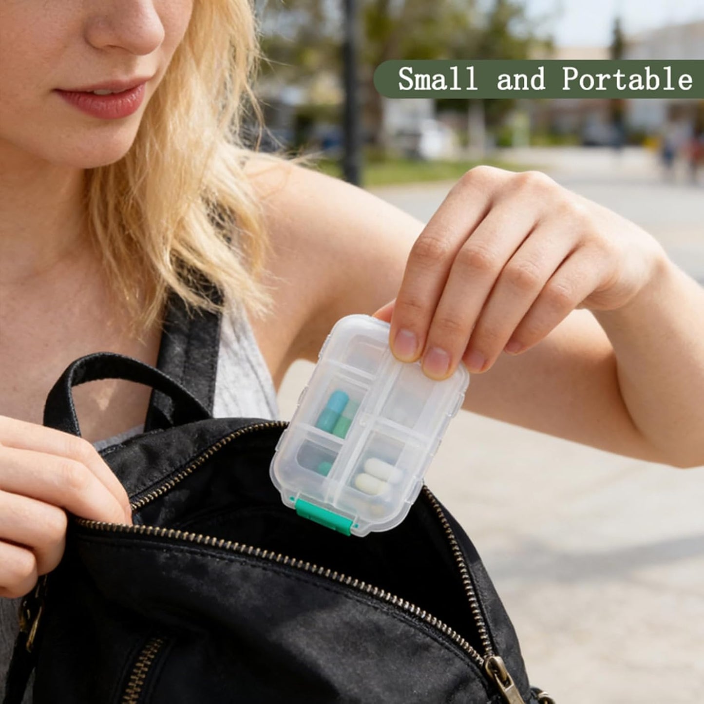 Skiennix 3-Piece Clear Medicine Organizer - Portable Multifunctional Storage Box for Home & Travel