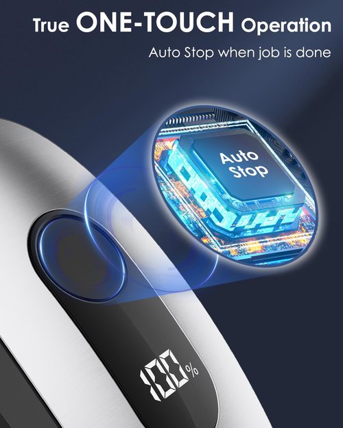 Canslab IRON Rechargeable Electric Can Opener - Wall-Mountable, Smart Auto Stop & LED Battery Indicator