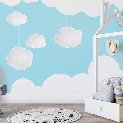 Tiggell 6 Pieces Artificial 3D Cloud Props - Imitation Hanging Ornaments for DIY Room Decor