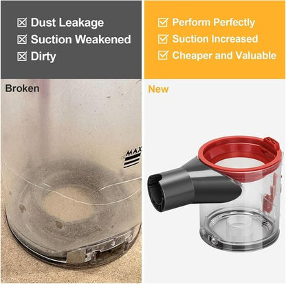 Dyson V8 Replacement Dust Bin - High-Quality Vacuum Canister for V7, V8, SV10, SV11 | Part No. 967699-01
