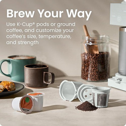 Chefman Caffeinator Coffee Maker - Single Serve Drip Machine with Brew Strength Settings & Iced Coffee Function | 48 oz Reservoir