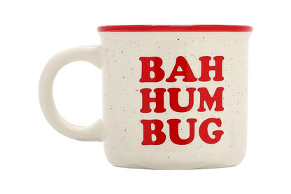 Bah Hum Bug Mug - 15 oz Speckled Ceramic Coffee Cup by Pearhead (Variation of THIS listing: Bah Hum Bug Mug)