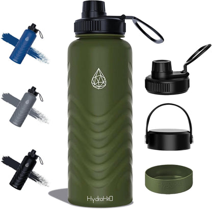 Skiennix 24oz Stainless Steel Insulated Water Bottle - 48H Cold & 24H Hot, Leak-Proof, BPA-Free | Green
