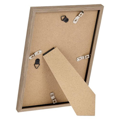 JCJMY 6x8 Picture Frame Rustic Brown for Wall Hanging or Tabletop, Wall Mounting Horizontally or Vertically, 6 x 8 Wall Gallery Poster Photo Frame with Shatter Resistant Plexiglass, Rustic Brown