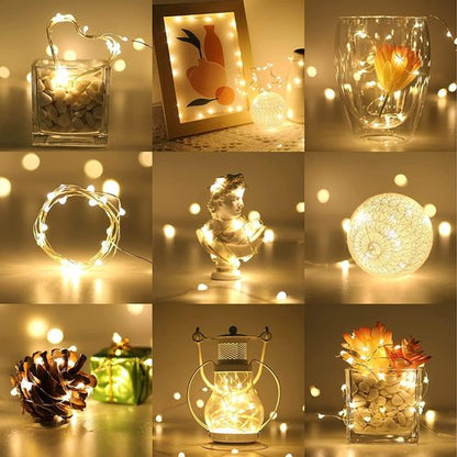 Lighting EVER Fairy Lights - Battery Operated 20 LED Mini String Lights for Crafts & Decor | 8 Pack