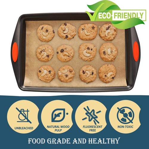 Hiware Parchment Paper Baking Sheets - 200 PCS Precut Non-Stick 9x13 IN for Baking & Cooking | Unbleached, Fits Quarter Sheet Pans
