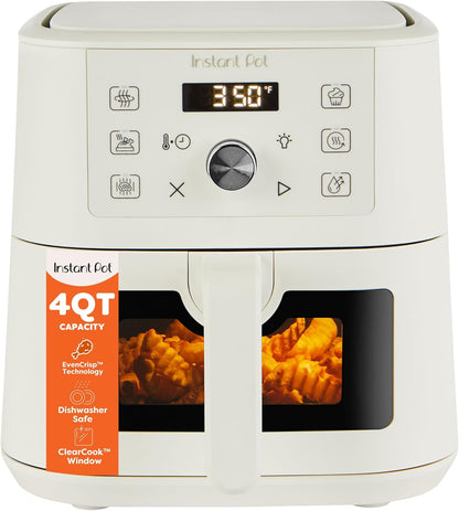 VORTEX Instant Pot 4Qt Mini Air Fryer - 6-in-1 Versatile Cooking Options | Air Fry, Broil, Roast, Dehydrate