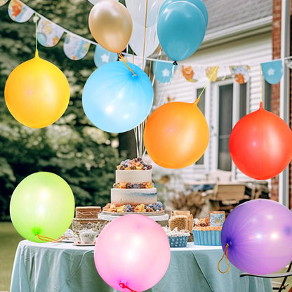 Voircoloria 30Pcs Heavy-Duty Punch Balloons - Fun Party Favors for Kids' Birthdays & Weddings