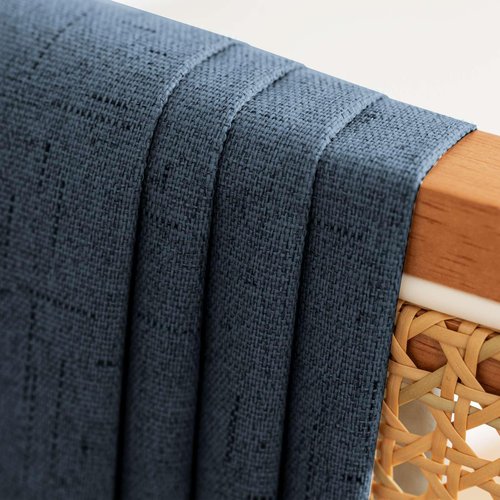 H.VERSAILTEX 100% Blackout Curtains for Bedroom 63 Inches Long Grommet Linen Face Full Light Blocking Curtain Drapes for Living Room Thermal Linen Look Curtains 2 Panels Set, 52" W x 63" L, Navy