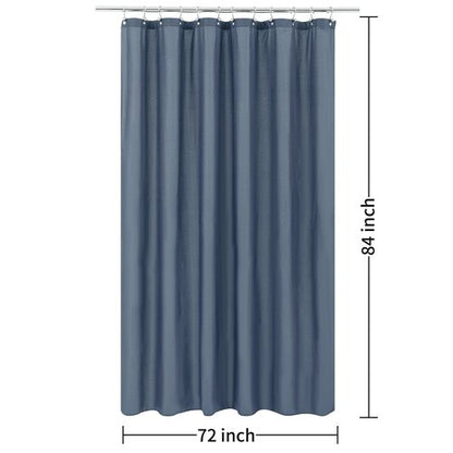 ALYVIA SPRING Extra Long Fabric Shower Curtain Liner Waterproof - 72" x 84", Soft & Lightweight XL Shower Curtain with 3 Magnets, Machine Washable - 72x84, Stone Blue