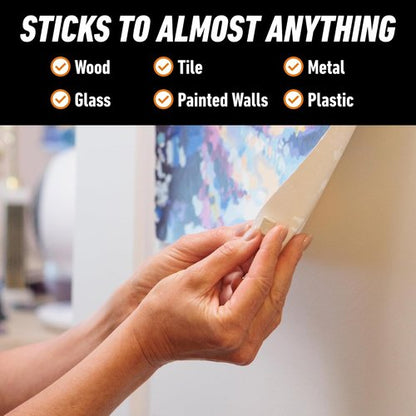 Gorilla Mounting Putty - Non-Toxic, Removable & Repositionable Wall Putty | Natural Tan, 84 Pre-Cut Squares