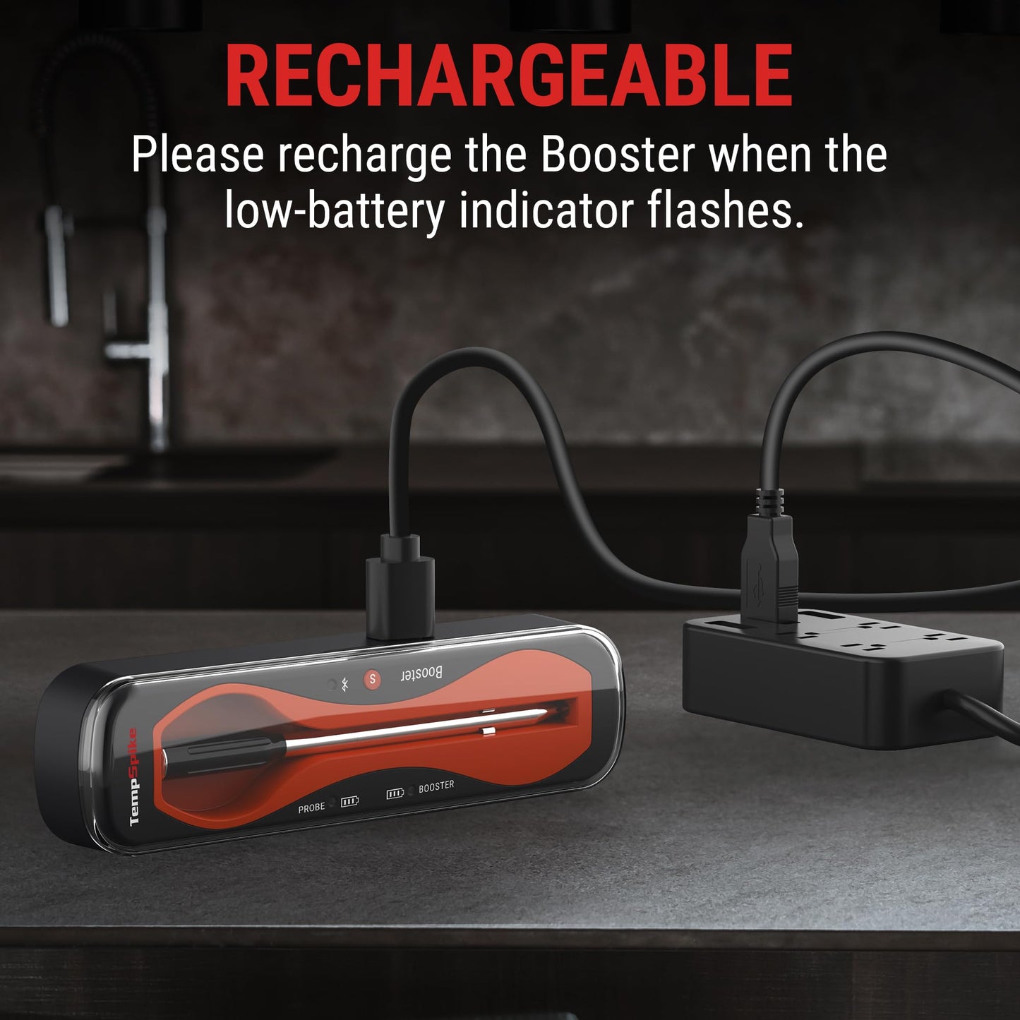 ThermoPro TempSpike 500 ft Wireless Meat Thermometer Digital, Bluetooth Meat Thermometer for Beef Lamb Chicken Turkey, Smoker Acccessories for Rotisserie Sous Vide BBQ Oven Air Fryer