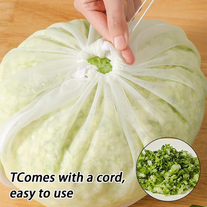 Organic Cotton Cheesecloth Bags by 3PCS - Reusable Strainers for Nut Milk, Soy Milk & Dumplings