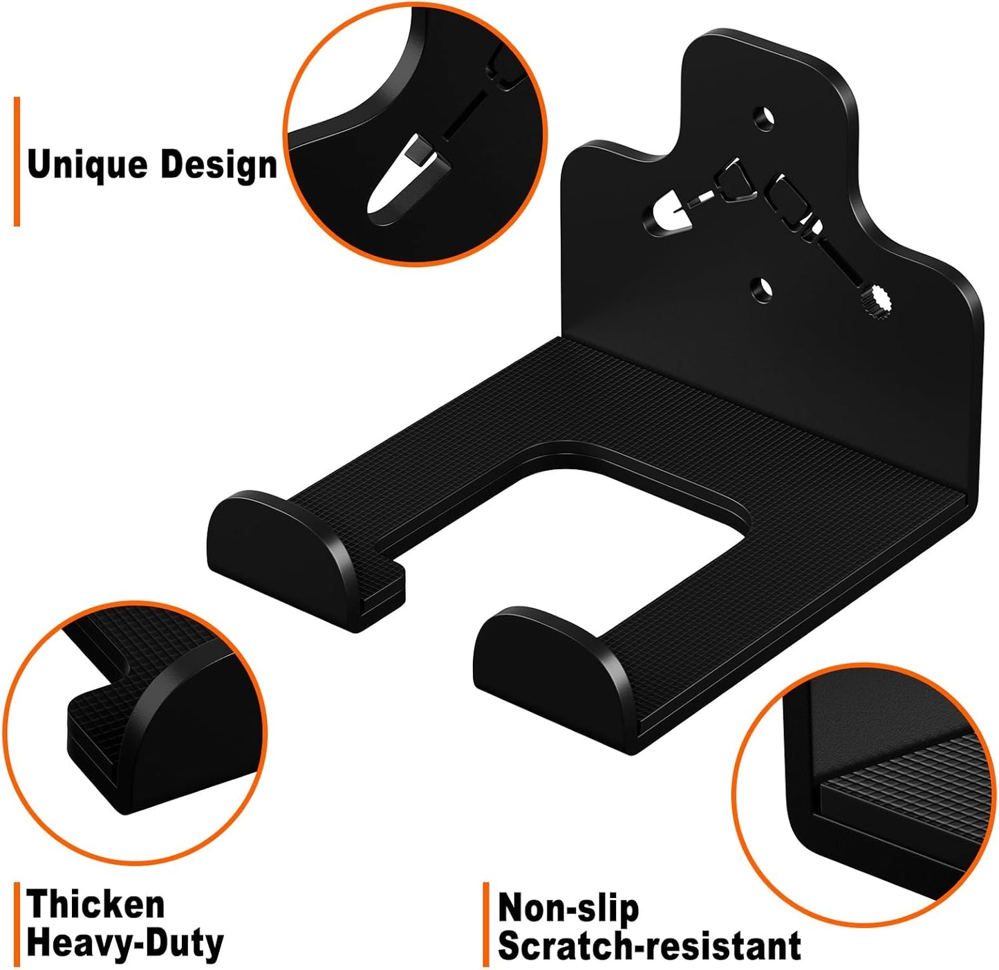 Skiennix Garage Organization Storage Rack - Heavy-Duty Wall-Mounted Tool Hanger for Trimmers & Garden Tools | 1 Pack