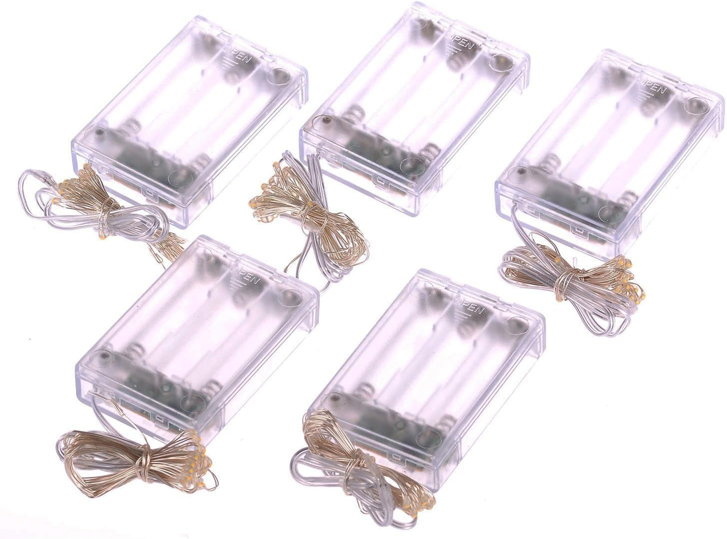 Skiennix 20 LED Fairy Lights - 7 Feet Battery Operated String Lights with Timer | Waterproof Silver Wire for Home, Party & Wedding Decor