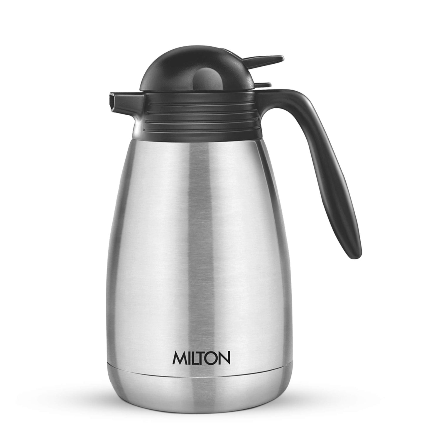 Milton Insulated Coffee Carafe (34 oz) thermos Water Coffee Dispenser, Tea Flask- Stainless Steel Hot Beverage Dispenser-Thermal Carafe Air Pot Silver (1000 ml)