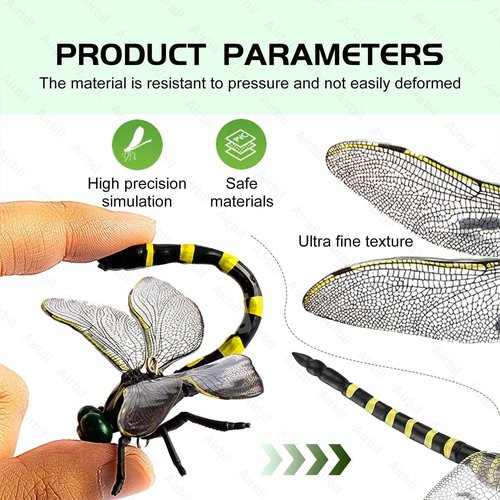 Dragonfly | Realistic 3D Bug Repellent Clips - Outdoor Decor for Garden & Camping