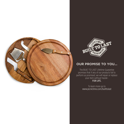 Toscana Monogram Initials U Personalized Acacia Circo Cheese Cutting Board & Tools Set