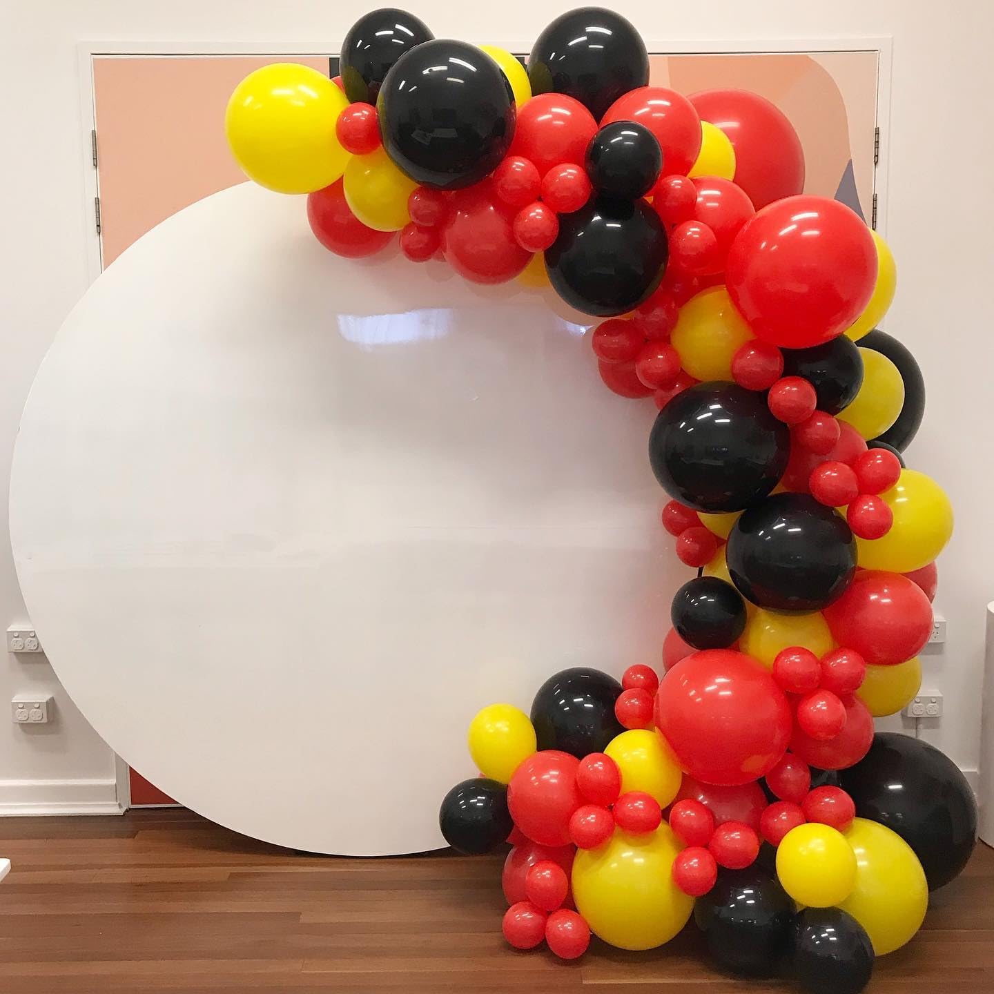 Polka Dot Latex Balloons by [Brand Name] - 60pcs 12-Inch Red, Yellow & Black | Perfect for Birthday & Baby Shower Decorations