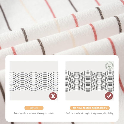 Yoofoss Baby Sleep Sack | 100% Organic Cotton Wearable Blanket for 12-18 Months | 3-Pack, Lightweight & Comfy