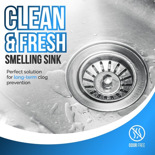 CleanGenix Foam Drain Cleaner - Foam Sink Cleaner In a Can - Drain Hair Clog Remover For Bathroom Sink - Cleaning Accessories - Bathroom Cleaning Supplies