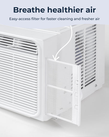 Windmill Window Air Conditioner - Quiet & Smart, Easy Install, Voice-Enabled, Remote & App Control AC Unit - 5,000 BTU Lite
