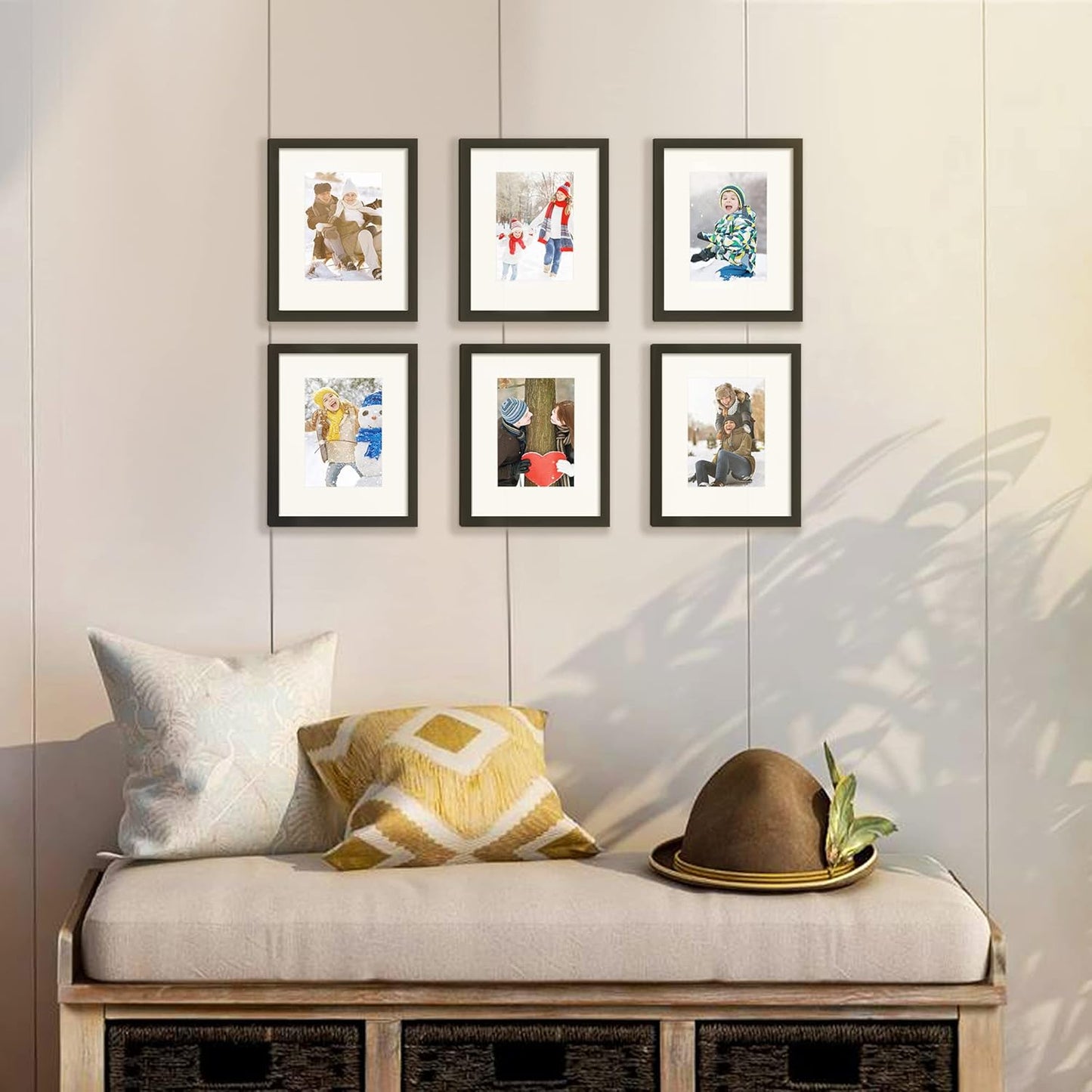 Upsimples 8x10 Picture Frame Set - Classic & Vintage Styles for Wall Display | 5 Pack