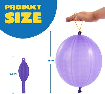 JOYIN 12 Pcs Punch Balloons - Heavy Duty Party Favors for Kids | Perfect for Birthdays & Goodie Bags