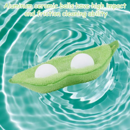 Magic Beans Bottle Cleaner, Mabor 6Pcs Bottle Cleaning Sponge Brush, Reuseable Bean Shape Water Bottle Cleaning Sponge with Rope for Internal Cleaning of Small Mouth