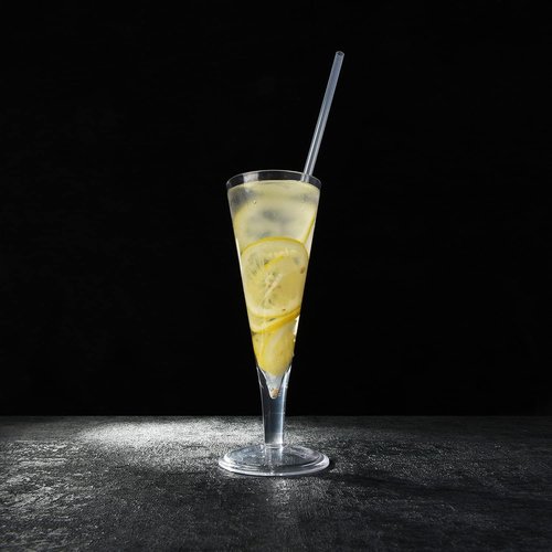ALINK Reusable Hard Plastic Clear Straws - 10.5 Inch Long for 16-30 OZ Tumblers | Includes Cleaning Brush