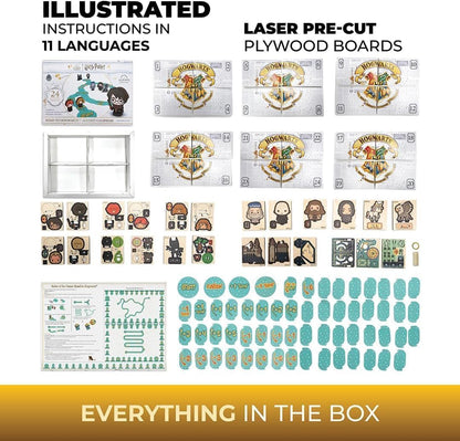UGEARS Harry Potter Advent Calendar 2025 - 3D Wooden Puzzles with 16 Figurines & 24 Secret Envelopes