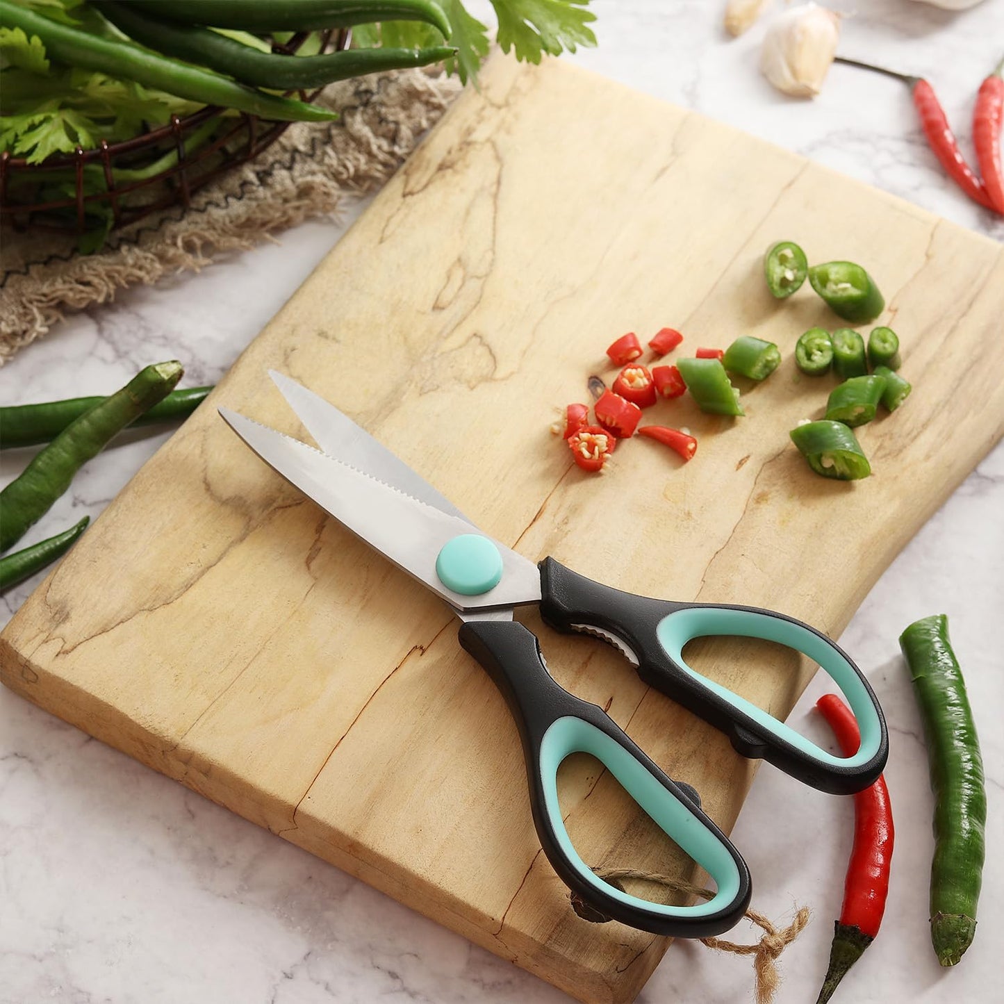 Mr. Pen Kitchen Shears - 8 Inch Dishwasher Safe Food Scissors for Meat & Utility Use