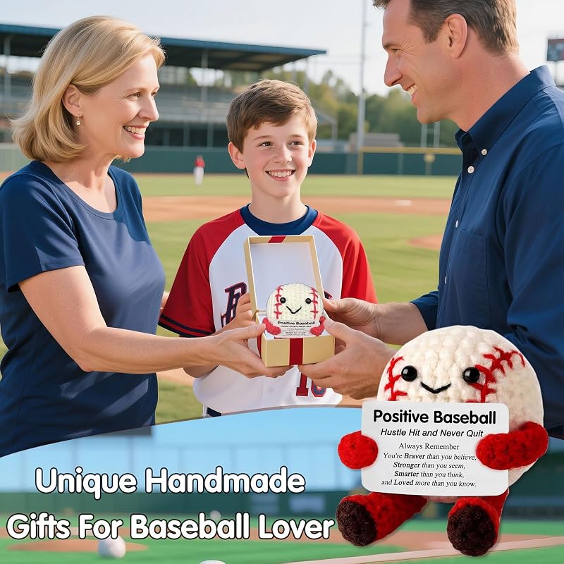 Crochet Baseball Plush Gift for Boys - Baseball Mom Essentials (Variation: Baseball)
