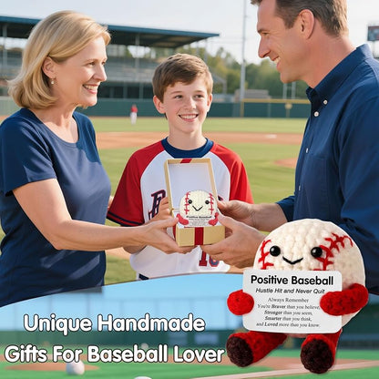 Crochet Baseball Plush Gift for Boys - Baseball Mom Essentials (Variation: Baseball)