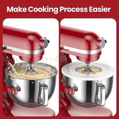 KN2B6PEH 6QT Bowl-Lift Stand Mixer Bowl, Compatible with Kitchenaid Professional 600 Mixer with Silicone Spatula, Measuring Cups and Spoons - Fits KV25G KP26M1X