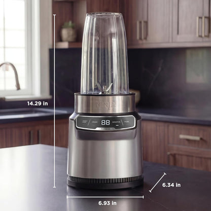 Ninja Nutri Pro Blender - Single Serve for Smoothies & Shakes | Includes 2 Cups & Lids | Silver