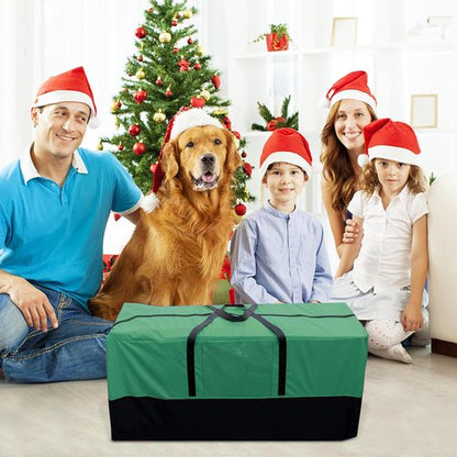 Christmas Tree Storage Bag by [Brand Name] - Heavy Duty 600D Oxford Container for 10-12 Ft Trees | Durable Handles & Transparent Pocket
