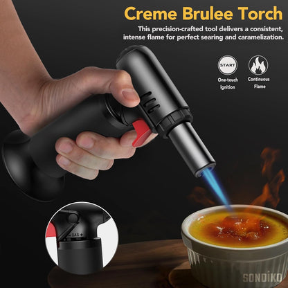 Sondiko Kitchen Torch - Versatile Culinary Tool for Soldering and Cooking | Butane Included