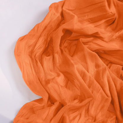 Orange Cheesecloth Table Runner - 6 Pack Boho Gauze Decor for Spring & Easter | 120 Inches