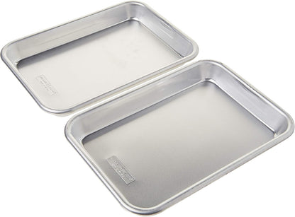 Nordic Ware Naturals Eighth Sheet Baking Pans - Durable Non-Stick 2-Pack Set