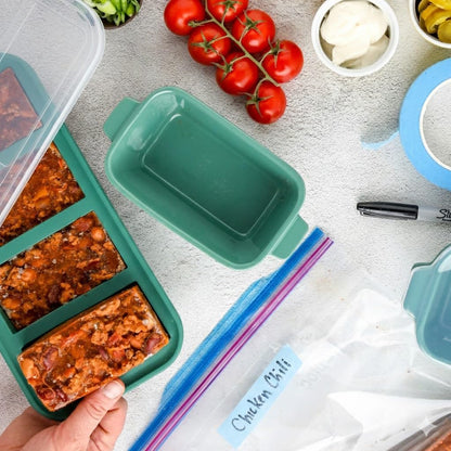 Souper Cubes Stoneware | Premium 5" x 3" Mini Baking Dishes with Silicone Covers - Set of 4, Made in USA